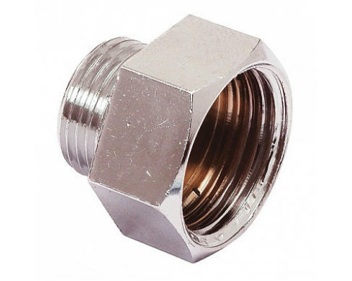 Переходник латунный хромированный 3/8″M-1/2″F