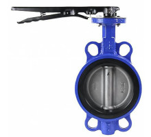 Затвор дисковый поворотный 1132N-2W-Fb-H DN150 PN-16, корпус -чугун GG25, диск - AISI 316L, NBR, с рукояткой, квадрат 14х14, F07