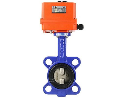 Затвор дисковый поворотный GG25-316L-NBR DN50 PN-16 с электроприводом-003 220В MINI