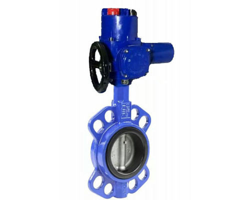 Затвор дисковый поворотный WCB-316L-NBR DN250 PN-16 с 1/4-оборотным электроприводом DN.RU QT-W (M) EX-060 220В