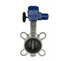 Затвор дисковый поворотный 316L-316L-EPDM DN250 PN-16 с 1/4-оборотным электроприводом DN.RU QT-W (M)-060 220В