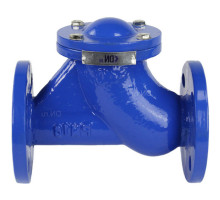 Клапан обратный шаровой 080-16-GGG50-NBR Dn-80 PN-16, L=260 мм, фланцевый без сливной пробки