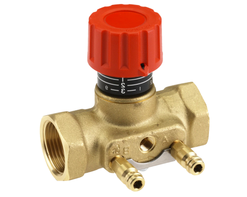 Клапан балансировочный Danfoss CNT 3/4″ Dn-20 PN-16 ручной, В/Р муфтовый, KVS=2,5, с измерительными ниппелями, латунь
