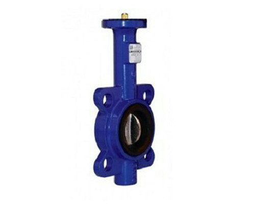 Затвор дисковый поворотный Dendor 015w DN65 PN-16, межфланцевый, корпус сталь, диск нержавеющая сталь, уплотнение EDPM, управление шток