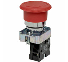 Кнопка грибок EKF BS542 Ду-22 1з AC/DC поворотная красная