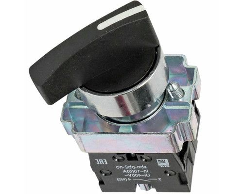 Переключатель трехполюсный EKF BJ33 рабочий ток 2.5-10А 2NO c короткой ручкой