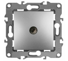 Розетка ЭРА серия 12 12-3101 TV одиночная, для скрытой установки, IP20, цвет - алюминиевый