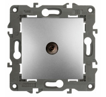 Розетка ЭРА Elegance 14-3101 TV одиночная, для скрытой установки, IP20, цвет - алюминиевый
