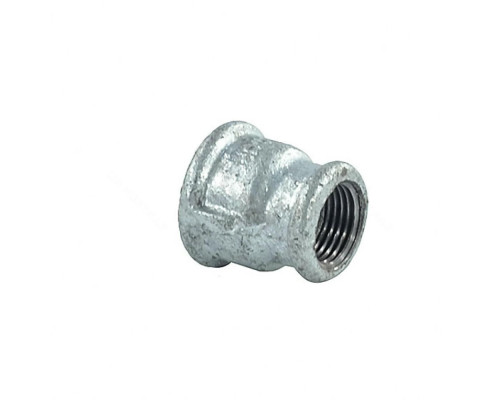 Муфта переходная Fittex 1 1/2″x1 1/4″ ДУ-40x32 внутренняя резьба, чугун оцинкованный