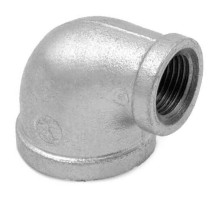 Угольник переходной Fittex PLUS 3/4″х1/2″ ДУ-20х15 Ру-16, 90гр ВР/ВР, чугунный резьбовой, оцинкованный