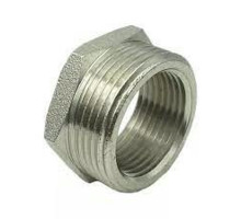 Футорка латунная SantechSystems 1 1/2x1 1/4″ Ду-40х32 Ру-16 никелированная, НР/ВР