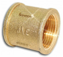 Муфта равнопроходная ЦВЕТЛИТ ZW50046 3/4" Ду-20 Ру-16 корпус-латунь, ВР