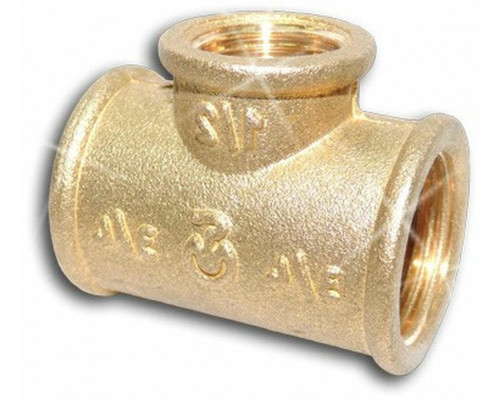 Тройник переходной ЦВЕТЛИТ ZW50088 3/4"x1/2" Ду-20x15 Ру-16 корпус-латунь, ВР