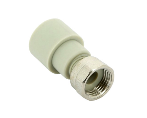 Муфта FV-Plast FV AQUA 226 Dn25х3/4″ Ру-36 полипропиленовая, с накидной гайкой, серая