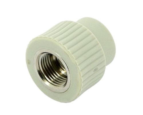 Муфта FV-Plast FV AQUA 217 Dn25х1/2″ Ру-36 полипропиленовая, сварка-ВР, серая
