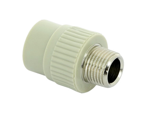 Муфта FV-Plast FV AQUA 215 Dn20х1/2″ Ру-36 полипропиленовая, сварка-НР, серая