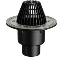 Воронка кровельная Fachmann VB 310 Ду-50/75/110 с вертикальным выпуском, c листвоуловителем, прижимным фланцем