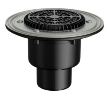 Воронка кровельная Fachmann VB 310 Ду-50/75/110 с вертикальным выпуском, с плоским листвоуловителем, прижимным фланцем