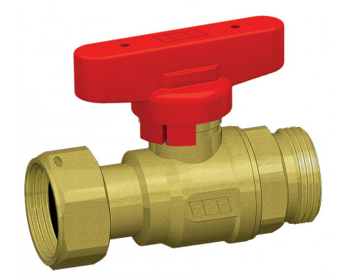Кран шаровой FAR FS 3034 3/4″ ДУ-20 PN-16, полнопроходной, латунный, с обратн. крапаном, зеленая ручка