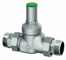 Регулятор давления FAR FA 2810 1/2″ ДУ-15 Ру-25 без манометра, латунный, хромированный, наружная/наружная резьба (редуктор)