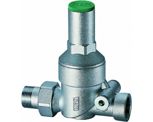 Регулятор давления FAR FA 2830 1/2″ ДУ-15 Ру-25 без манометра, латунный, хромированный, внутренняя/наружная резьба (редуктор)