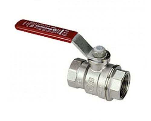 Кран шаровой Giacomini R850 1 1/2″ ДУ-40 PN-28 полнопроходной, хромированный, внутренняя резьба, ручка-рычаг (R850X027)