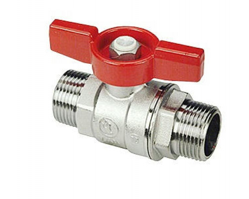 Кран шаровой Giacomini R253D 3/4″ ДУ-20 PN-42 стандартнопроходной, хромированный, наружная резьба, ручка-бабочка (R253X004)