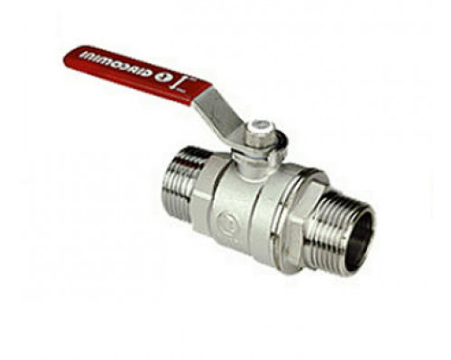 Кран шаровой Giacomini R253DL 1 1/4″ ДУ-32 PN-35 стандартнопроходной, хромированный, наружная резьба, ручка-рычаг (R253LX006)