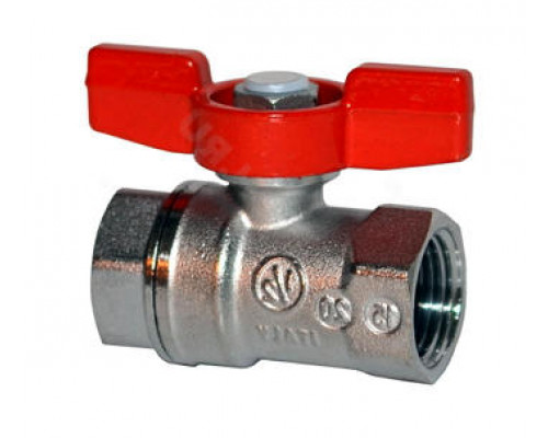 Кран шаровой Giacomini R251D 1/2″ ДУ-15 PN-42 стандартнопроходной, хромированный, внутренняя резьба, ручка-бабочка (R251X003)