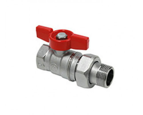 Кран шаровой Giacomini R259D 1/2″ ДУ-15 PN-42 стандартнопроходной, латунный, внутренняя/наружная резьба, ручка-бабочка (R259Y003)