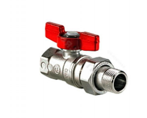 Кран шаровой Giacomini R259D 1/2″ ДУ-15 PN-42 стандартнопроходной, хромированный, внутренняя/наружная резьба, ручка-бабочка (R259X003)