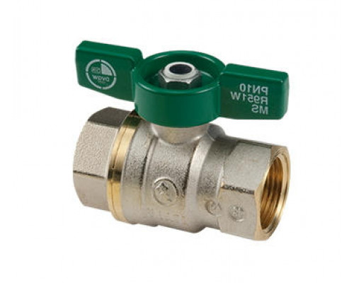 Кран шаровой Giacomini R951W 1 1/4″ ДУ-32 PN-35 полнопроходной, никелированный, внутренняя резьба, ручка-бабочка (R951WX006)