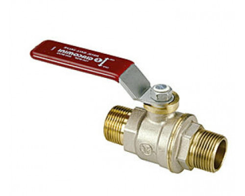 Кран шаровой Giacomini R913L 1/2″ ДУ-15 PN-42 полнопроходной, никелированный, наружная резьба, ручка-рычаг (R913LX023)