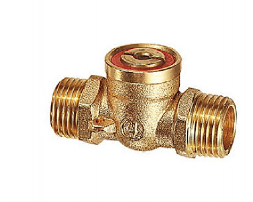 Кран шаровой выпускной Giacomini R610 1/2″ ДУ-15 полнопроходной, латунный, наружная резьба, под отвертку (R610Y003)