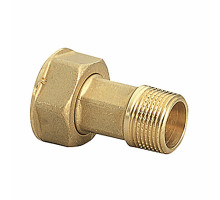 Отвод Giacomini R37Y 1/2x3/4″ ДУ-15х20 мм НР/ВР латунный, с накидной гайкой, для счетчиков