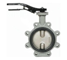 Затвор дисковый поворотный Giacomini R59FLX DN150 PN-16, межфланцевый, корпус - чугун, диск - чугун, EPDM, управление - рукоятка