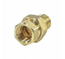 Соединитель GIACOMINI R18 3/4″ ДУ-20 прямой разъемное соединение американка внутренняя-наружная резьба, корпус – латунь