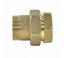 Соединитель GIACOMINI R18SP 1 1/4″ ДУ-32 прямой разъемное соединение американка внутренняя-наружная резьба, корпус – латунь