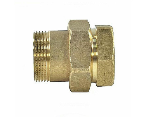 Соединитель GIACOMINI R18SP 1 1/4″ ДУ-32 прямой разъемное соединение американка внутренняя-наружная резьба, корпус – латунь