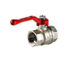 Кран шаровой ГАЛЛОП Стандарт 220 (аналог 11б27п1) 1″ДУ-25 PN-40 полнопроходной резьбовой с рычагом никель