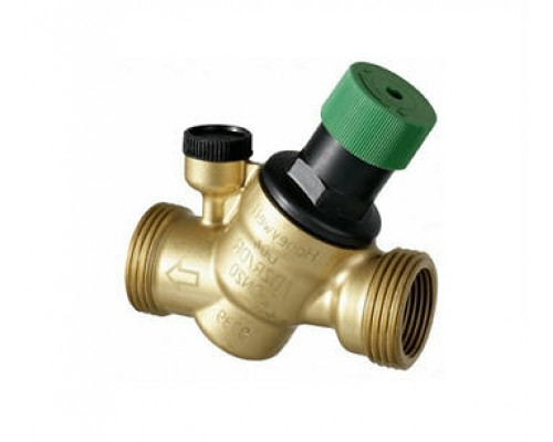 Регулятор давления Honeywell D04FM 1/2″ ДУ-15 Ру-16 наружная резьба, никелированный, мембранный, с выходом под манометр, Рн = 1,5 - 6 бар (D04FM - 1/2A)