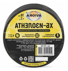 Изолента AVIORA Х/Б 19 мм, L=7 м, черная