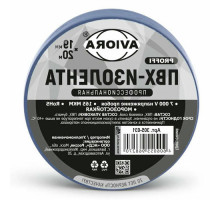 Изолента AVIORA ПВХ 19 мм, L=20 м, синяя