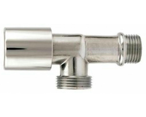 Вентиль ITAP 225 1/2"x3/4" Dn-15x20 Pу16 горизонтальный, усиленная модель, для стиральных машин, корпус - хромированная латунь, резьбовое соединение – наружная-наружная