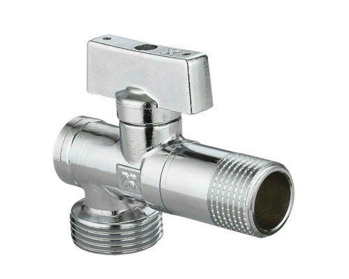 Кран шаровой IVANCI IVC.102005.N.04 1/2″x3/4″ ДУ-15x20 PN-10 латунный с фильтром для подключения сантехнических приборов, наружная / наружная резьба, управление ручка-флажок