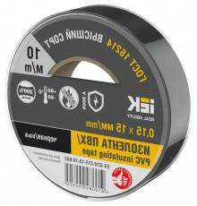 Изолента IEK MIXTAPE 7 0,15х15 мм, L= 10 м, черная