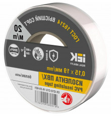 Изолента IEK MIXTAPE 7 0,15х15 мм, L= 20 м, белая