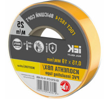 Изолента IEK MIXTAPE 7 0,15х19 мм, L= 25 м, желтая