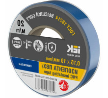 Изолента IEK MIXTAPE 7 0,15х19 мм, L= 20 м, синяя