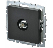 Розетка IEK Brite TV 1-местная для скрытой установки IP20 75Ом 5-862 МГц, оконечная, черная